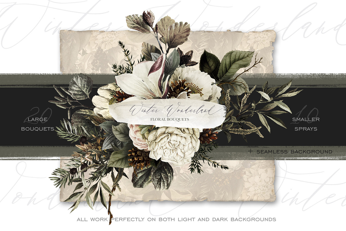 Winter Wonderland Floral Bouquets, an Illustration by Eclectic Anthology (Photo 4 of 10)