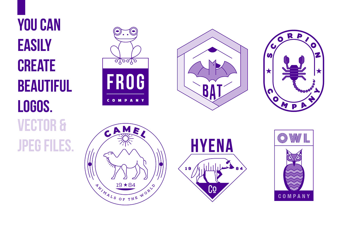 Minimal Animal Icons, a Branding & Logo Template by Kursat Unsal (Photo 2 of 16)