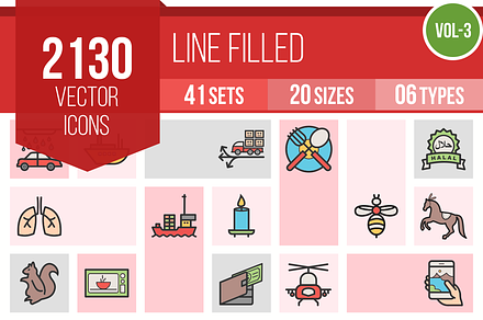 2130 Line Filled Icons (V3), an Outline Icon by IconBunny