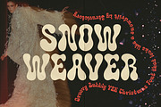 SnowWeaver Bubbly Christmas Font Y2K, a Sans Serif Font by Struvictory.art (Thumbnail 1 of 8)