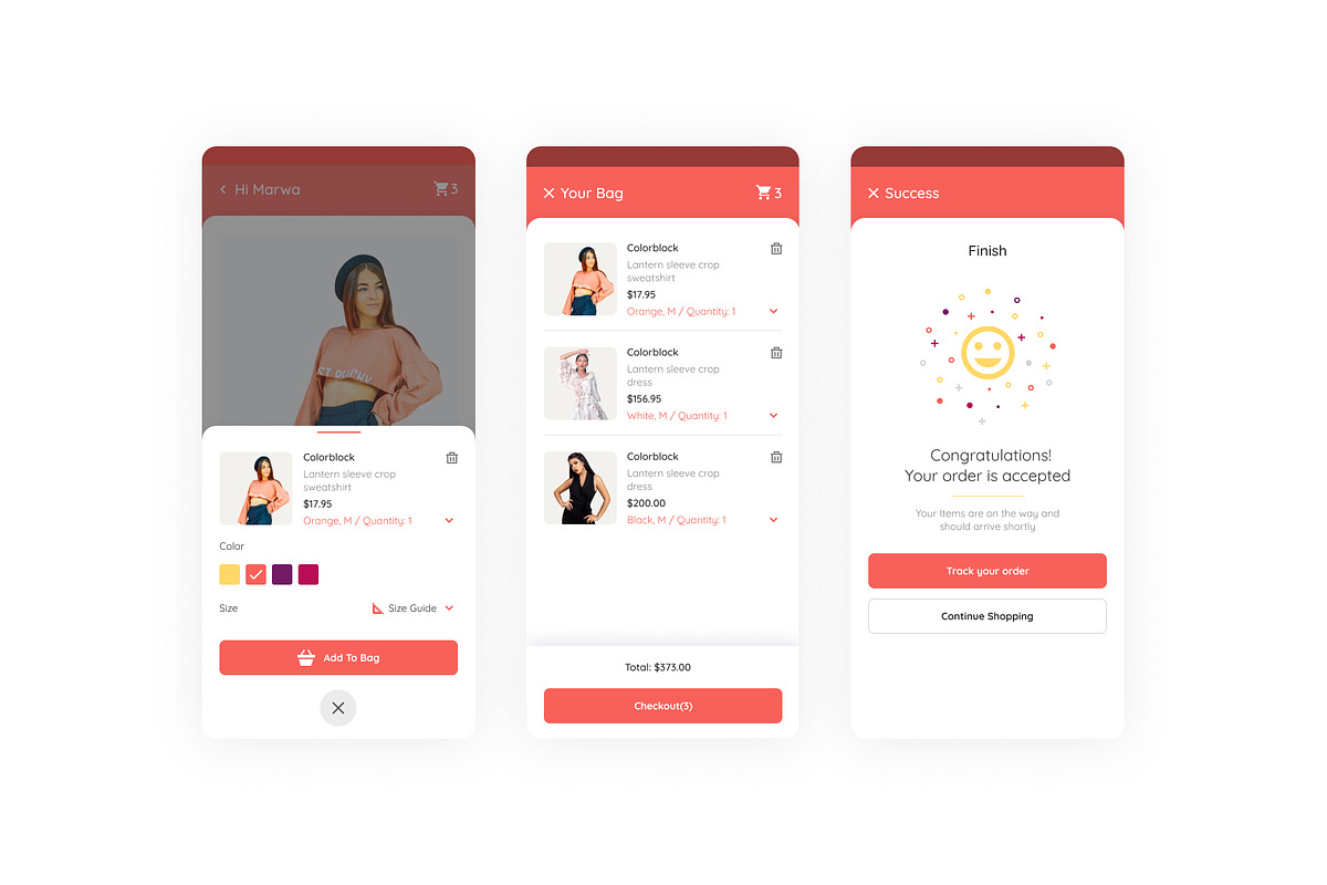 Shien E-commerce UI Kit, an App Template by marwa_elgendy (Photo 11 of 21)