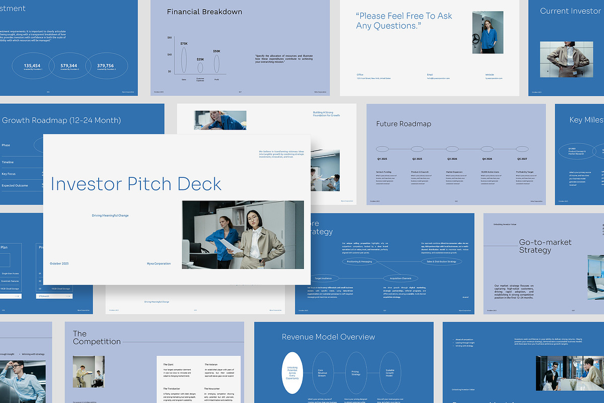 Hyxa : Startup Pitch Keynote, a Presentation Template by Punkl Camp (Photo 1 of 16)