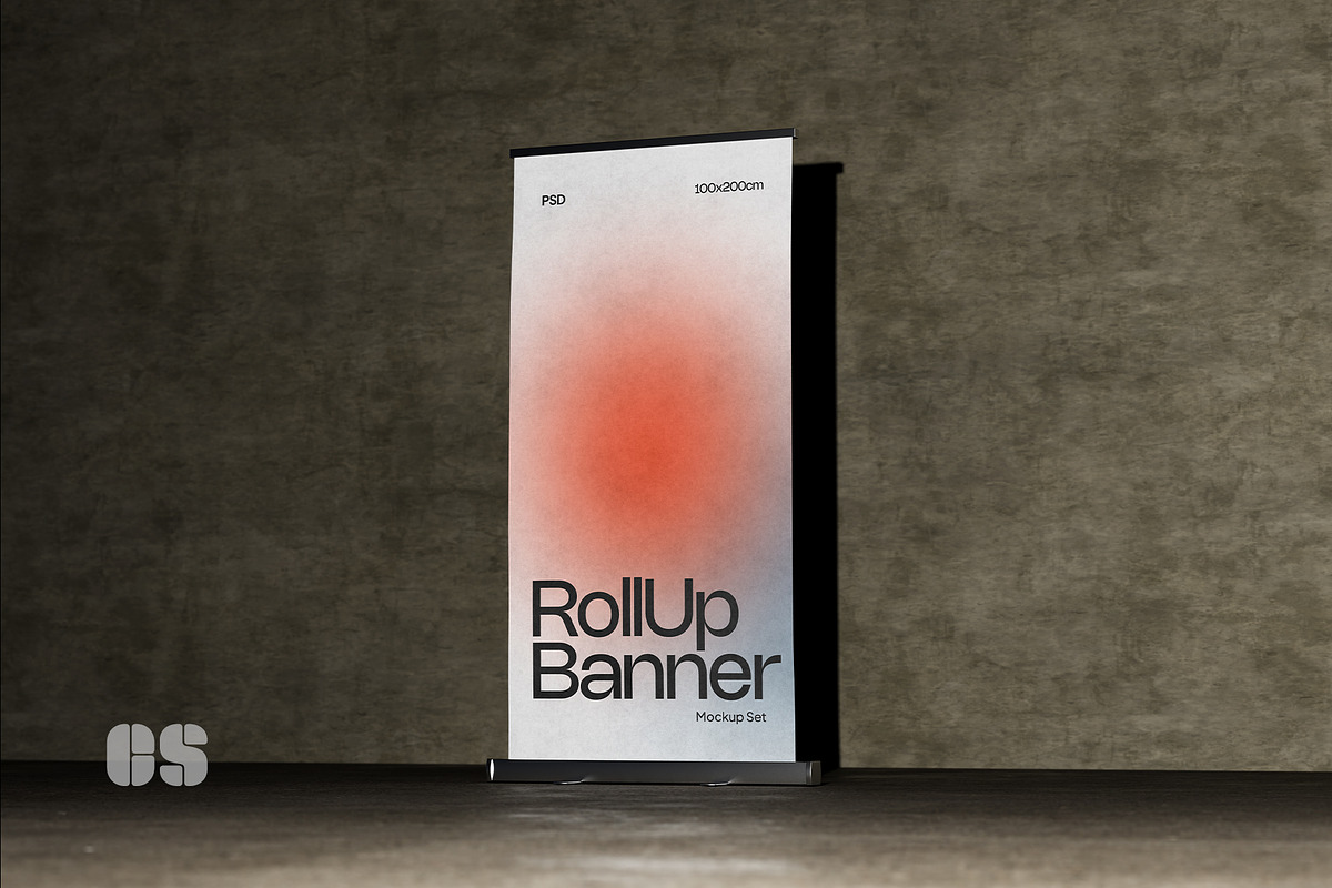 Roll Up Banner Mockup, an Advertising Mockup by Croma Studio (Photo 2 of 4)