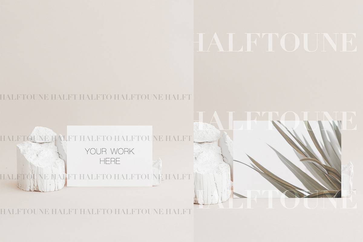Horizontal 5x7 Greeting Card Mockup, a Mockup by HALFTOUNE (Photo 4 of 4)