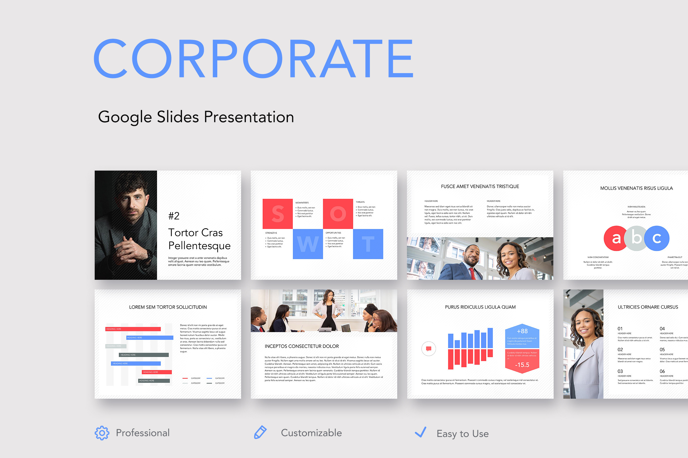 Corporate Google Slides Template, a Presentation Template by Jumsoft