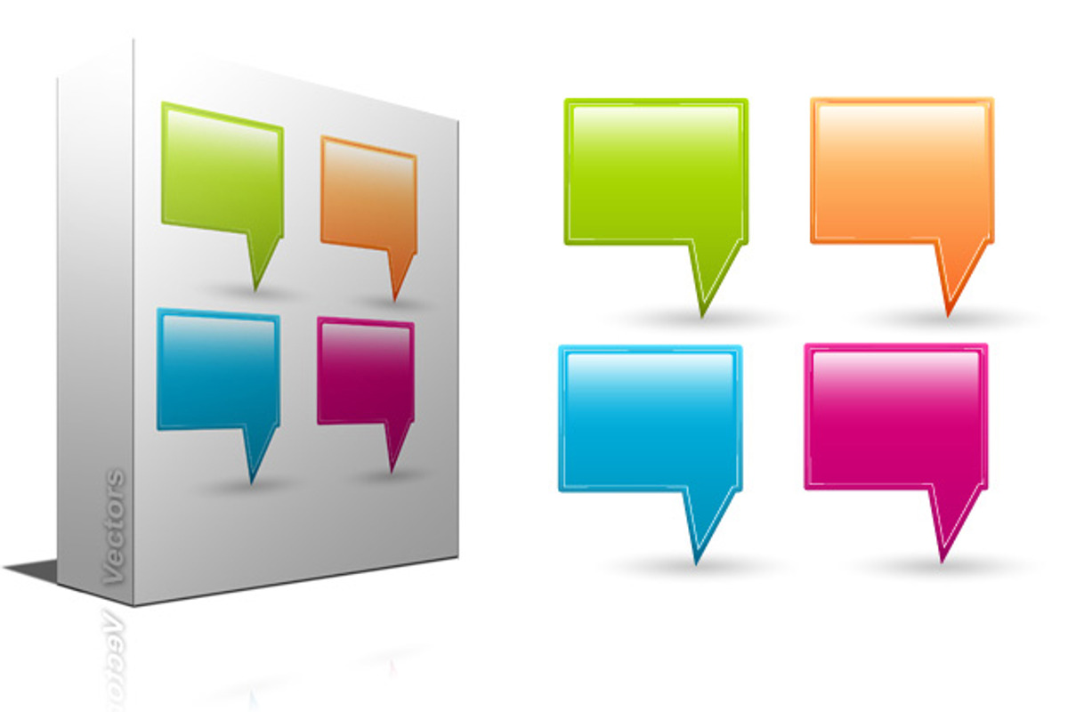 Pointing Speech Bubbles