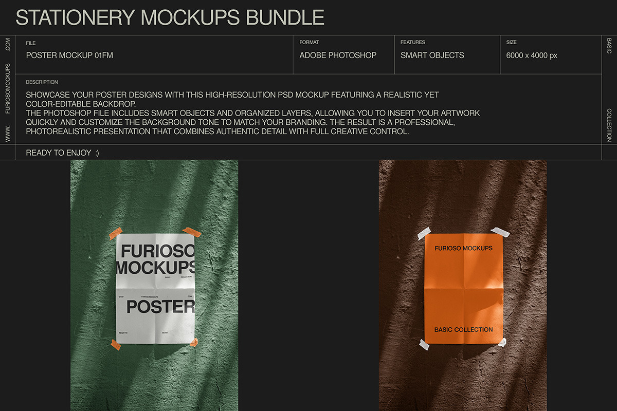 Stationery Mockups Bundle 1 – 6 PSD, a Books & Magazine Mockup by FURIOSO mockups (Photo 10 of 14)