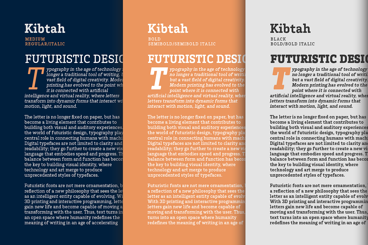 Kibtah, Contemporary Slab-Serif Font, a Slab Serif Font by Namela Studio (Photo 6 of 9)
