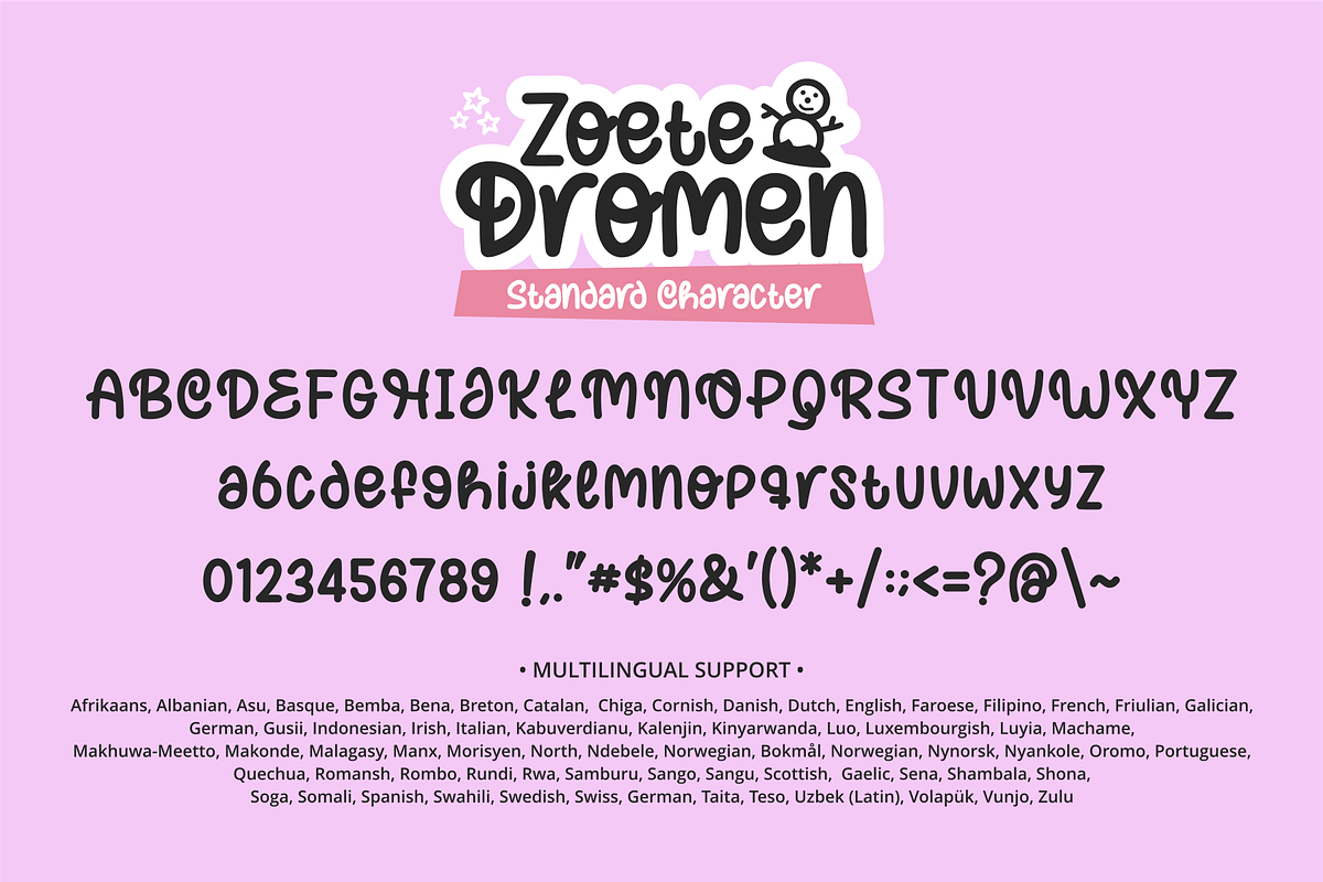 Zoete Dromen Font, a Script Font by Mabhal Studio (Photo 6 of 8)
