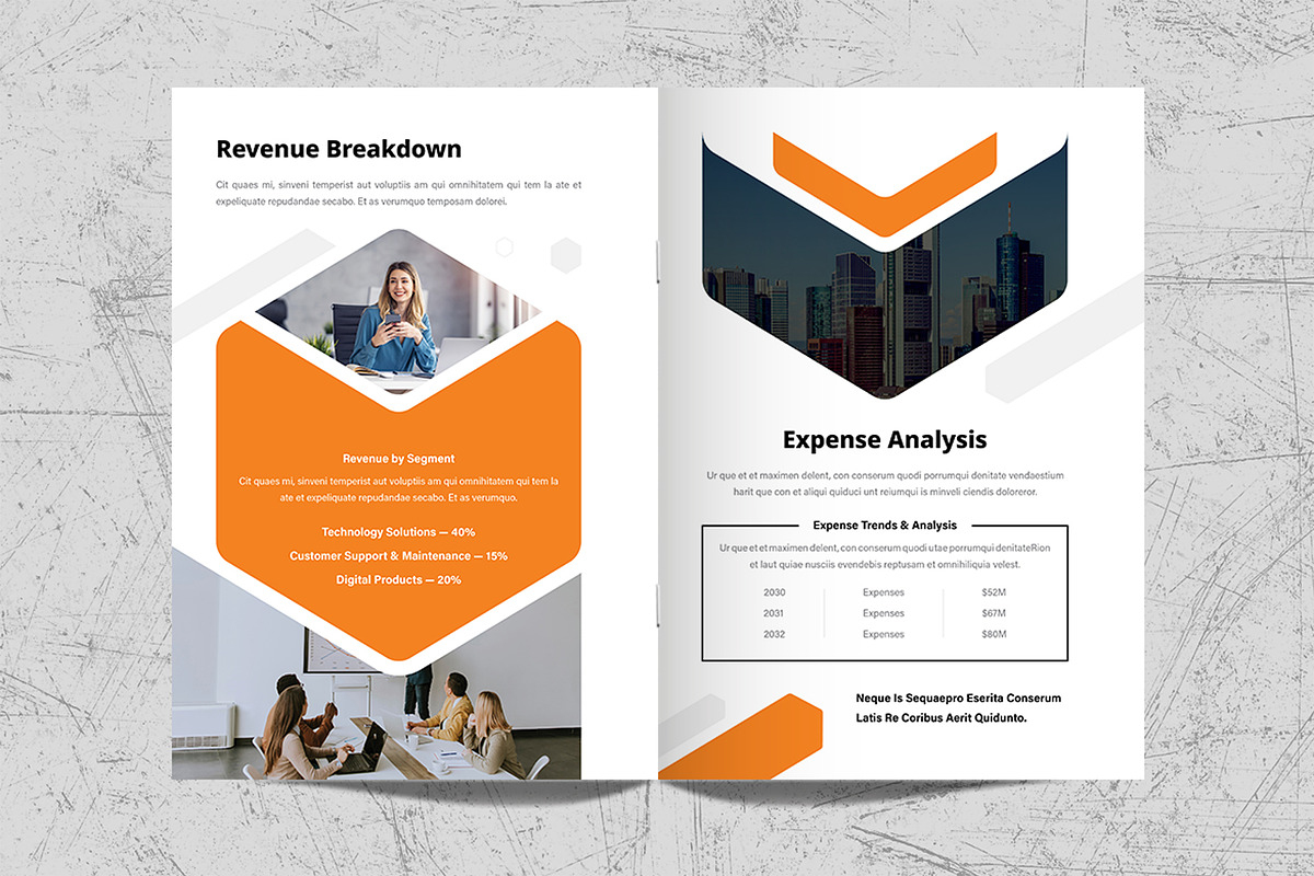 Annual Report Brochure Template, a Brochure Template by White Graphic (Photo 10 of 11)