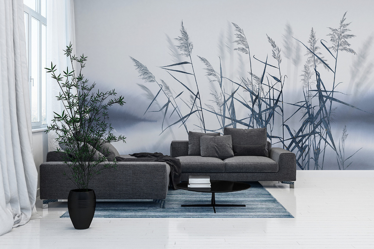 Silent meadow – botanical wall mural, a Wallpaper Graphic by Timofi Art (Photo 5 of 12)