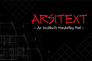 ARSITEXT - Handwriting Font