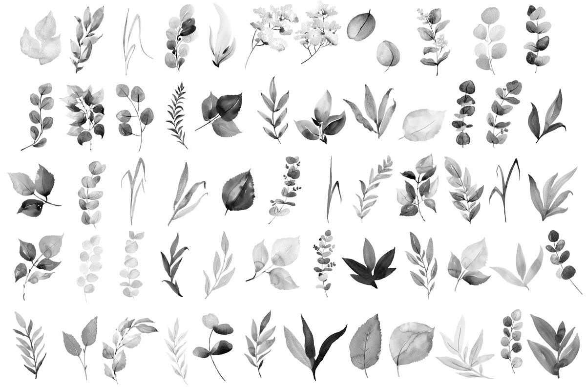 100 Watercolor brushes for photoshop, a Brush Add-On by TaPilipa (Photo 2 of 6)