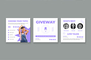 Podcast Live Social Media Post, a Social Media Template by CreativeShaper (Thumbnail 3 of 3)