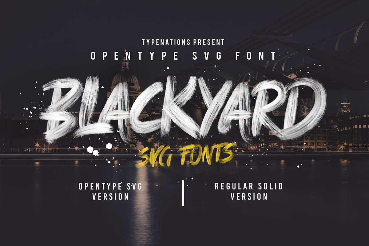 Blackyard OpenType - SVG Font