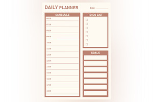 Daily Planner Sheet Design -20