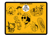 Bundle 1 Classic Character-Stamp Set, a Brush Add-On by LA Studio Sthlm (Thumbnail 2 of 17)