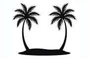Coconut Tree Silhouette Pack, an Illustration by hafijul (Thumbnail 8 of 9)