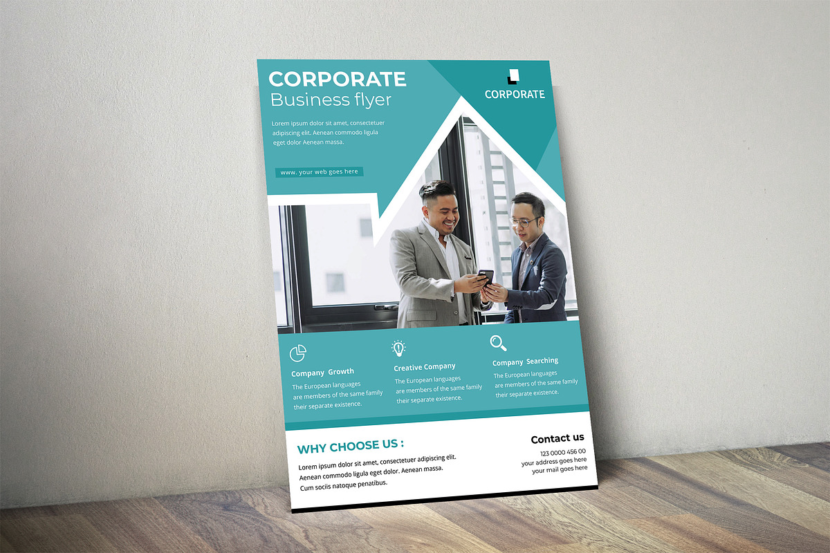Corporate Flyer Template, a Flyer Template by UI_Expert (Photo 3 of 3)