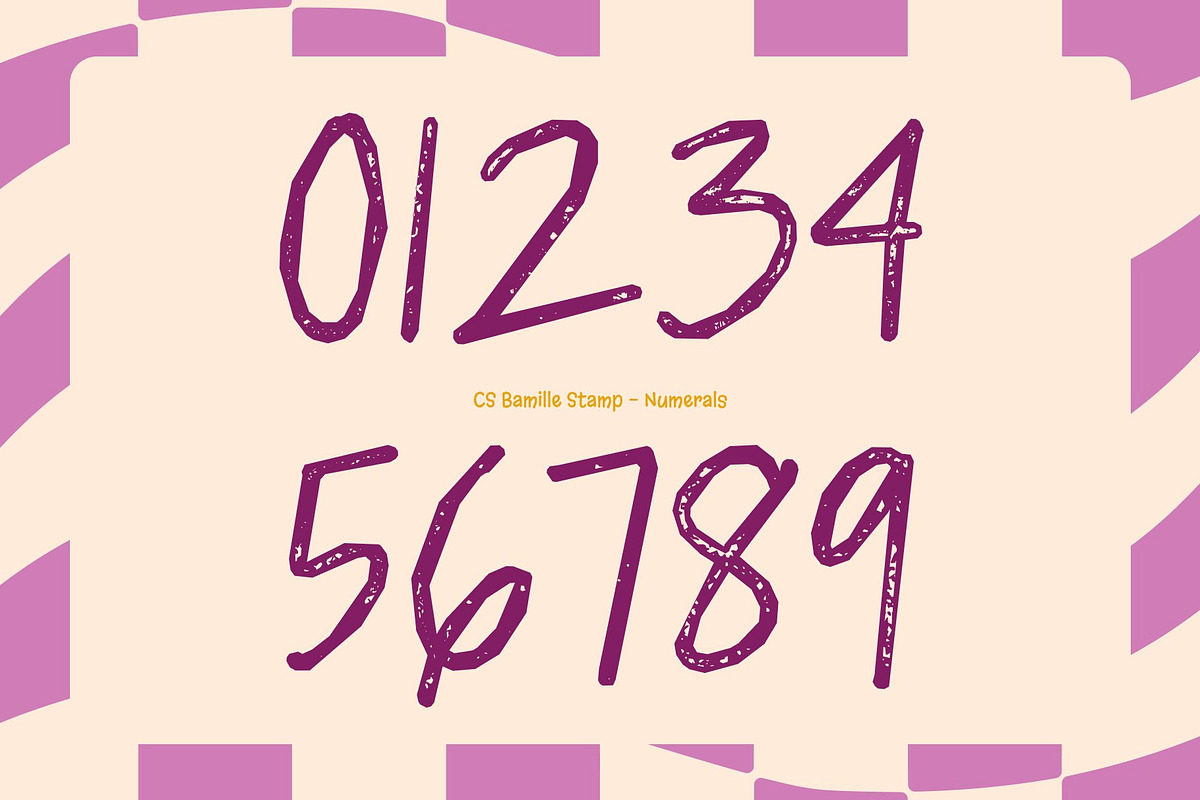 CS Bamille Stamp, a Handwritten Font by Craft Supply Co. (Photo 5 of 8)