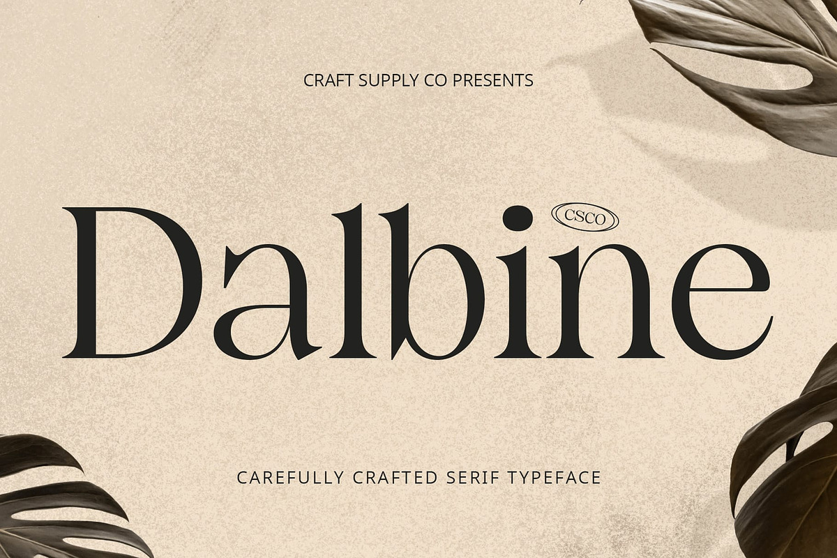 Dalbine – Elegant Font, a Serif Font by Craft Supply Co. (Photo 1 of 8)