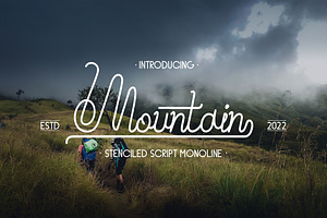 Mountain - Script Monoline