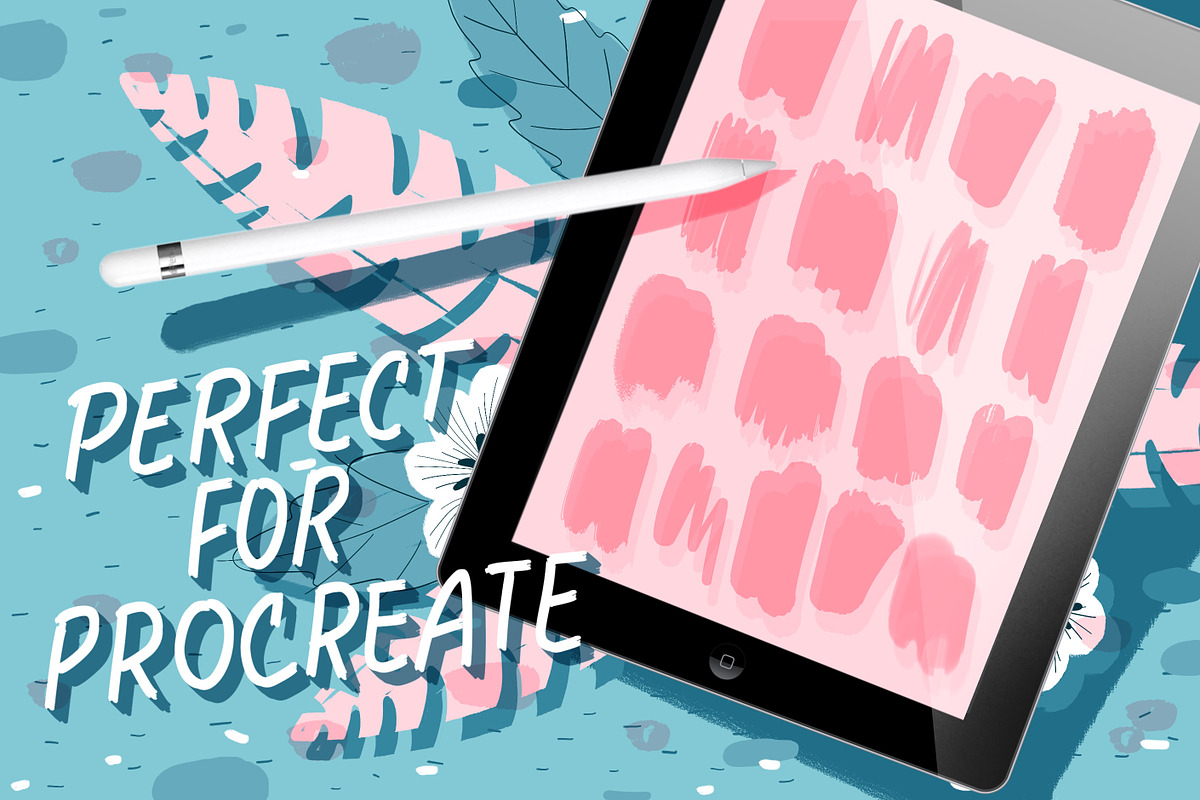 18 Beautiful Brushes for Procreate. preview 3