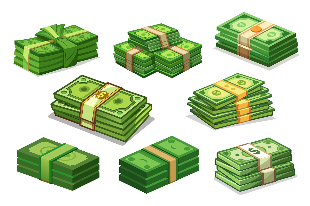Set of Crisp dollar vector, an Object Graphic by Billah Hub