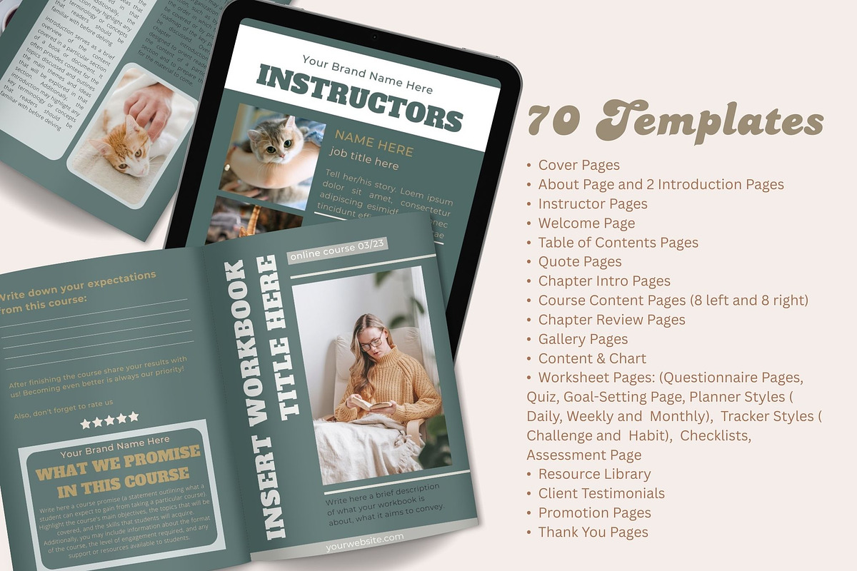 Course Workbook Canva Templates preview 2