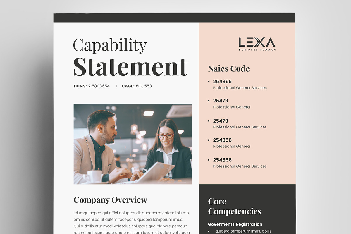 Capability Statement Template