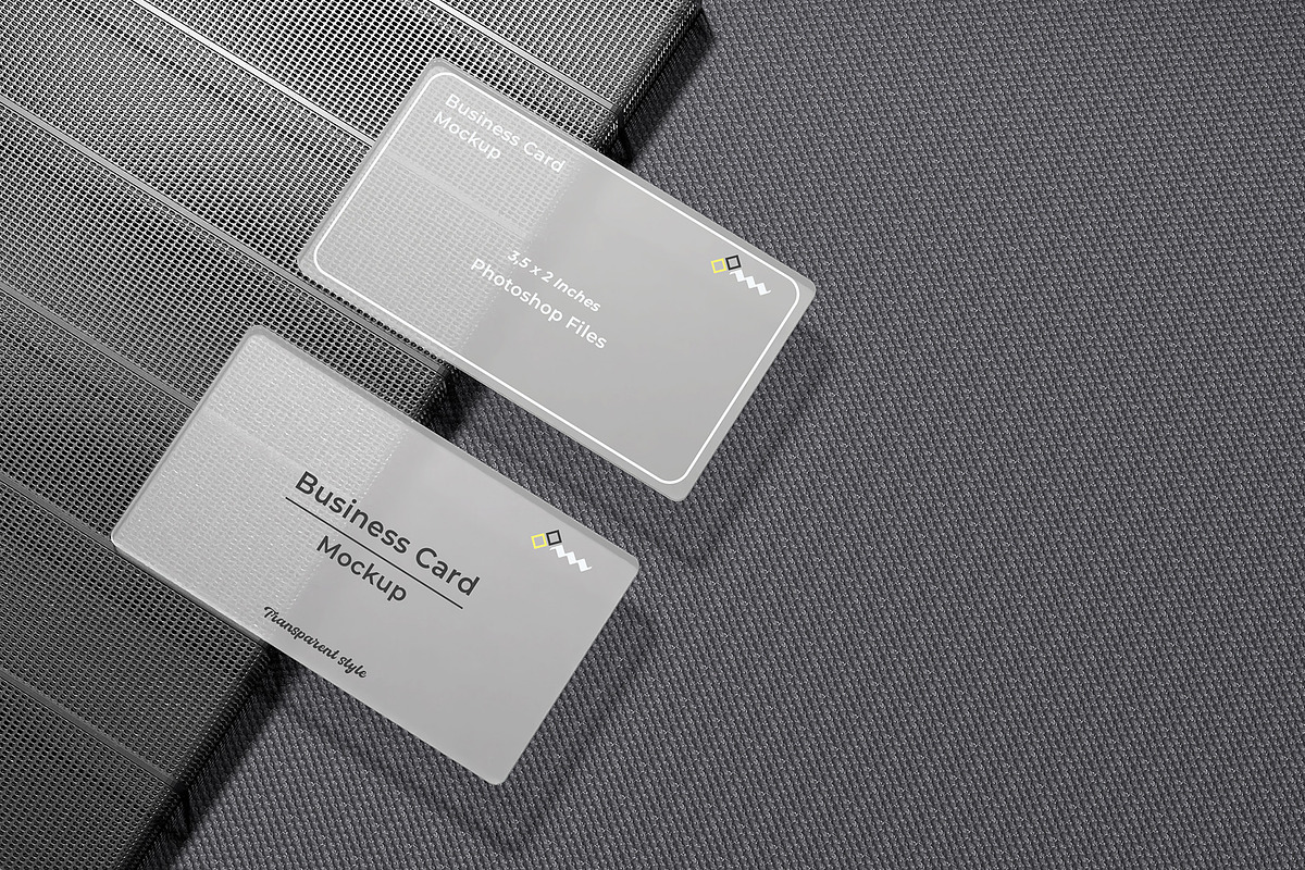 Transparent Business Card Mockup, an Advertising Mockup by Graphicbars (Photo 9 of 13)