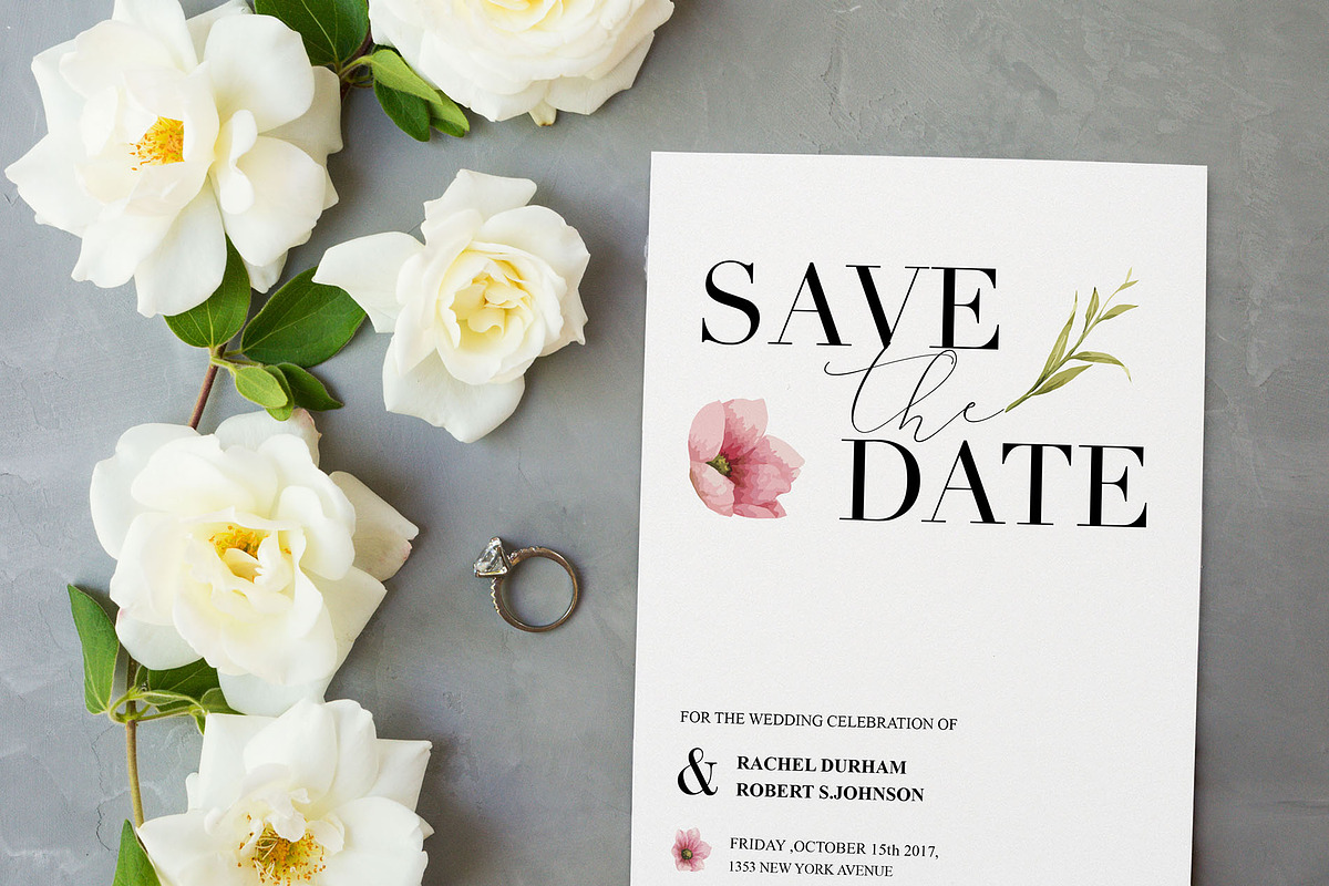Chic save the date & RSVP templates, an Invitation Template by Chic templates (Photo 4 of 4)