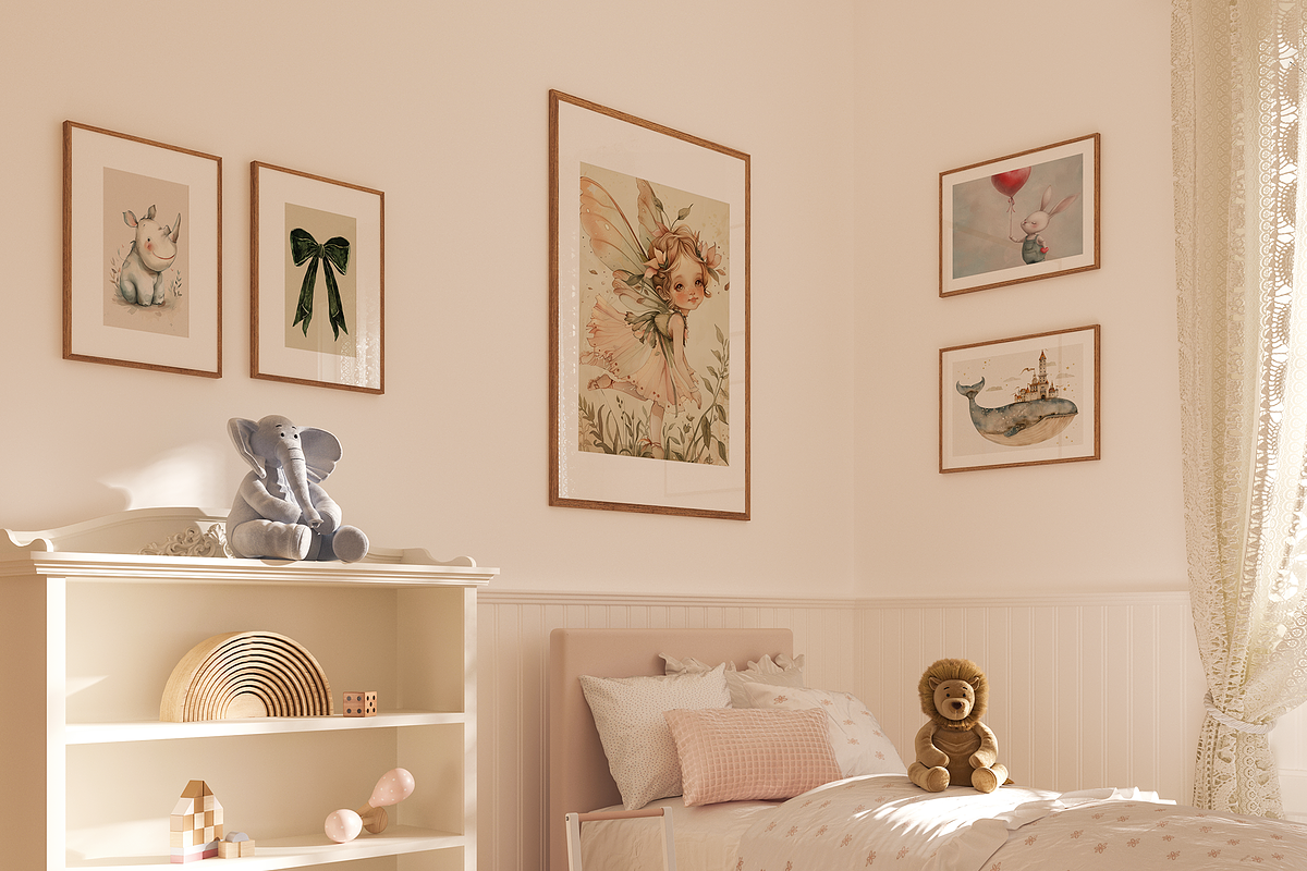 Kids Room Vintage Nursery Prints, a Background Graphic by Kristina&Co (Photo 8 of 10)