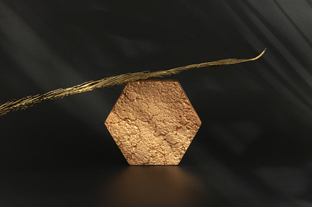 Empty texture gold stone platform, a Nature Photo by Liliia Rudchenko