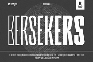 Bersekers Family - Condensed Sans