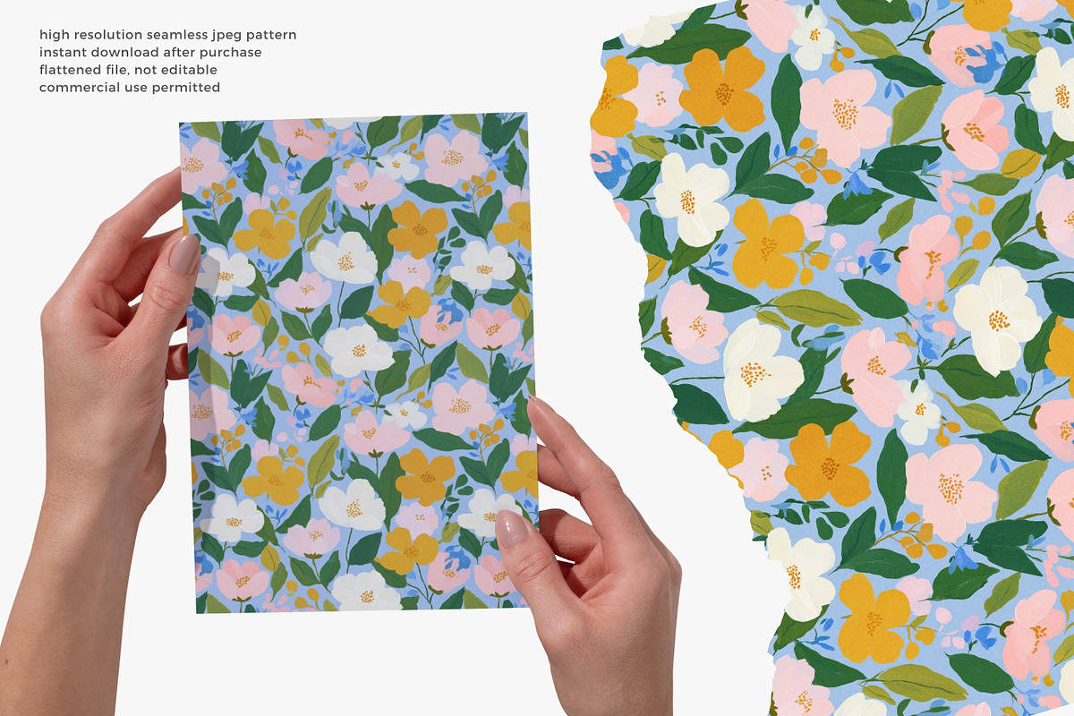 vintage seamless floral pattern set, a Pattern Graphic by Patishop Art (Photo 5 of 14)