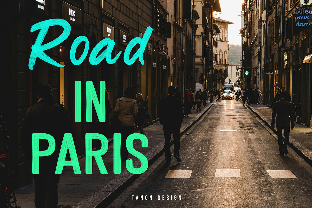 Raw Paint SVG Font Duo, a Handwritten Font by Tanondesign (Photo 12 of 12)