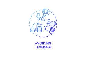 Avoid Leverage Concept Icon