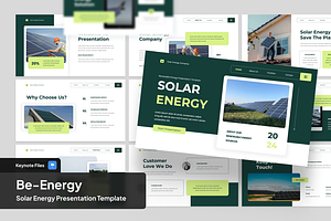 Beenergy - Solar Energy Keynote, a Presentation Template by SquidPixey