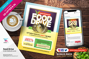 Food Drive Flyer Template vol.02