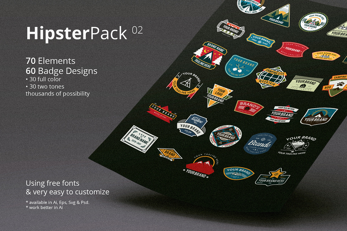 Hipster Pack 02, a Branding & Logo Template by Juru Rancang Graphic (Photo 1 of 7)