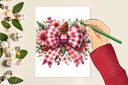 Christmas bows Sublimation Clipart, a Seasonal Illustration by Craft Nest (Thumbnail 2 of 5)