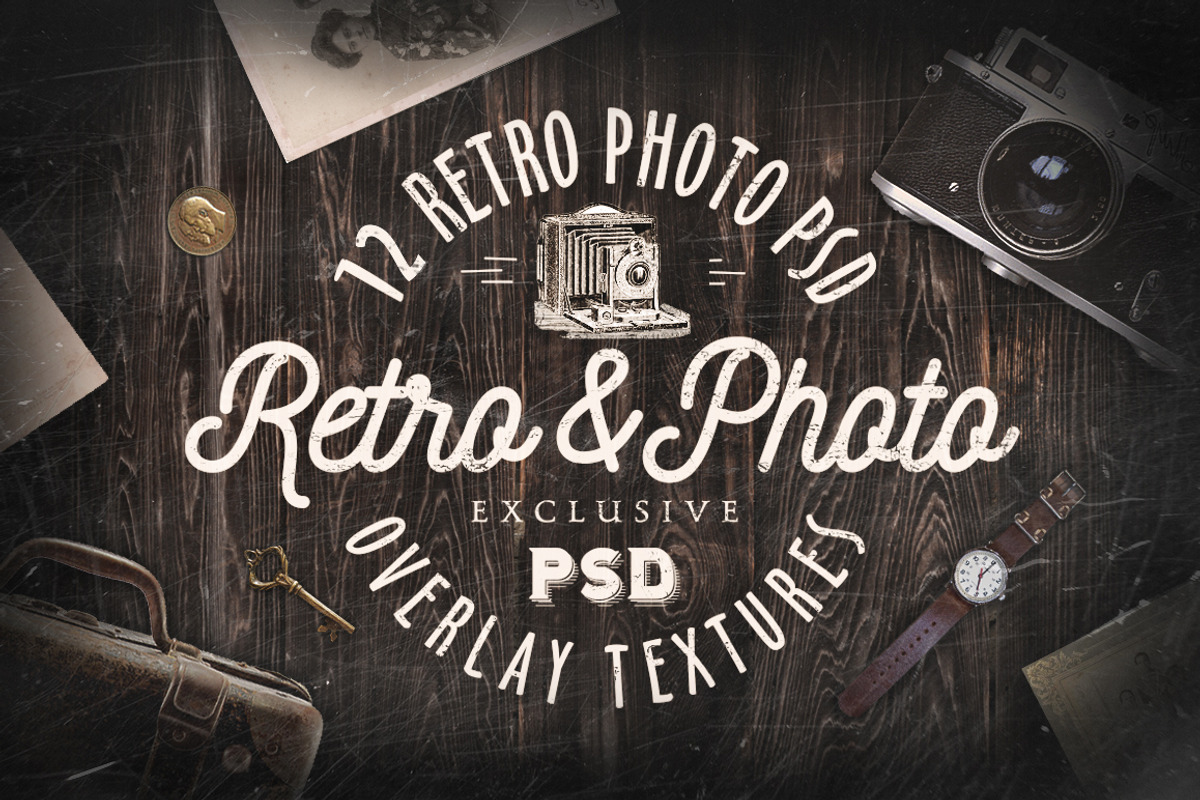 Retro Textures PSD, a Layer Style Add-On by Retro Machine