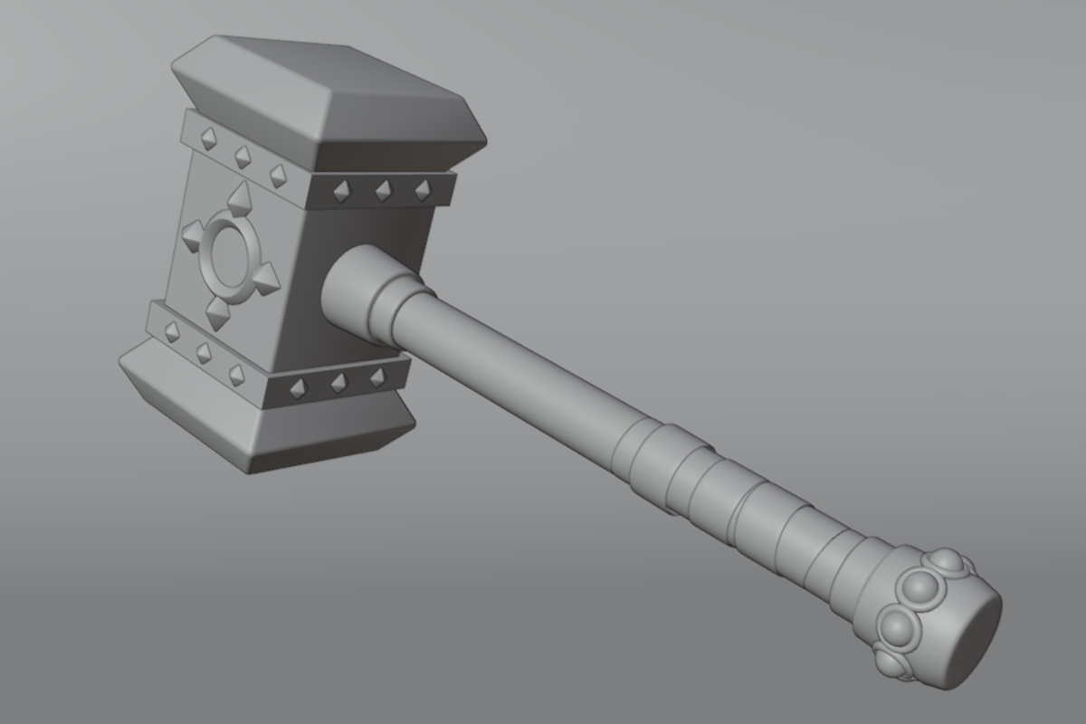 3D Medieval War Hammer, an Object 3D Model by Dudukbersama (Photo 2 of 2)