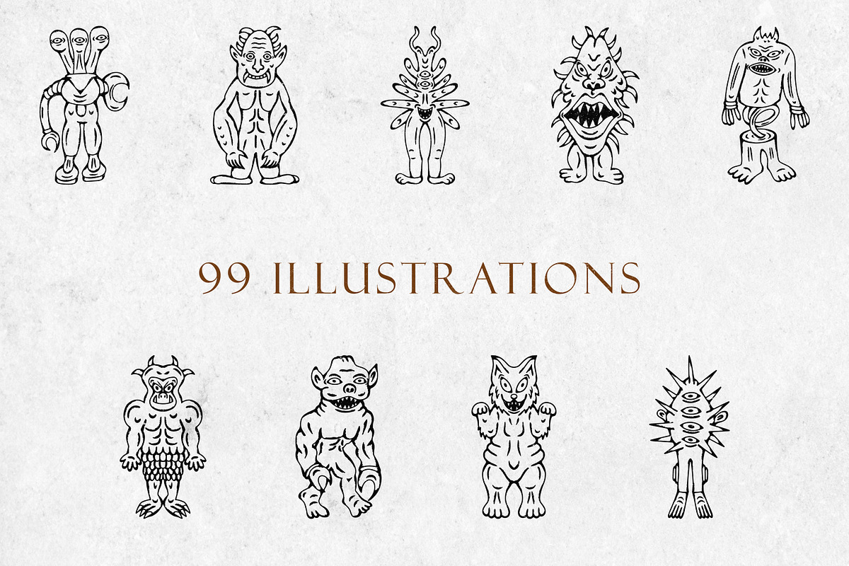 Medieval Monsters Vol 2, a Decorative Illustration by Tekuni (Photo 13 of 14)