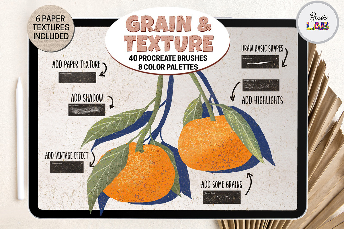 Grain & Texture Procreate Brushes, a Brush Add-On by Brush Lab (Photo 2 of 9)