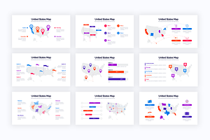 U.S. Maps Illustrator Infographics