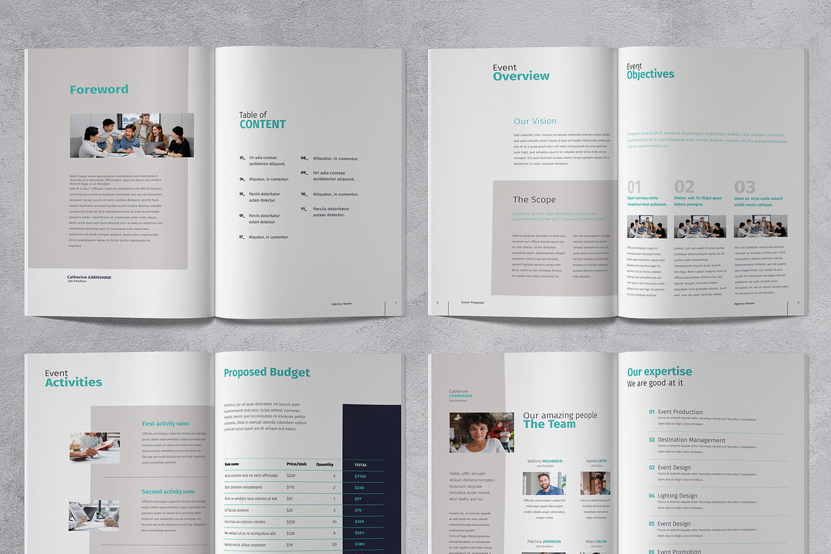 Event Planner Proposal, a Brochure Template by Sabin (Photo 3 of 5)