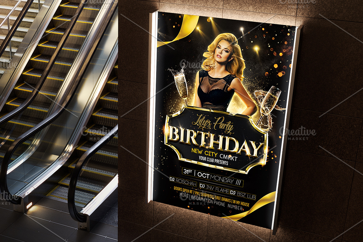 Birthday Flyer, a Flyer Template by Basez Flyers (Photo 3 of 5)