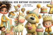 Whimsical kids birthday Celebration, an Illustration by CreationArt (Thumbnail 1 of 7)